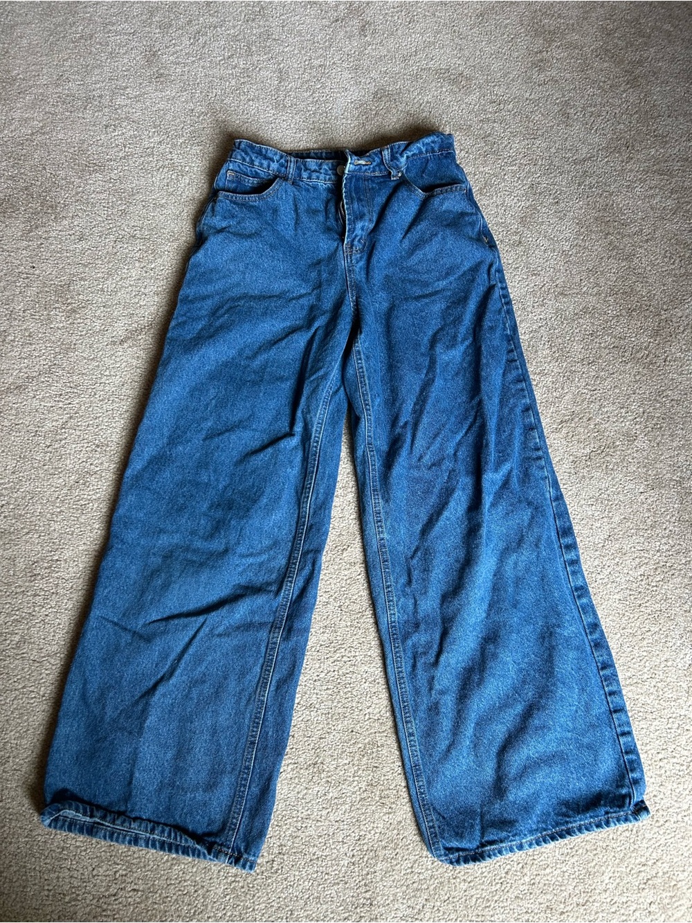 Wide leg/High rise jeans